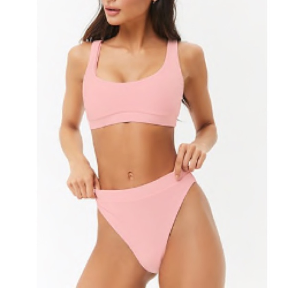NWOT Pink High Waist Bikini
